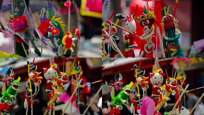 彩泥 泥人 街头