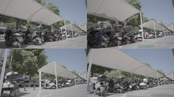 路边电瓶车充电车棚