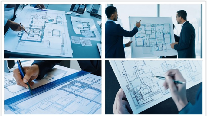 建筑师建筑3D平面图设计图纸施工工程图纸