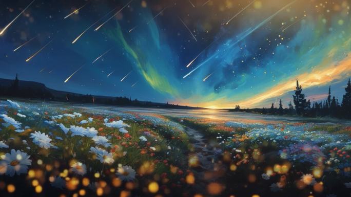 夜空中最亮的星-LED背景