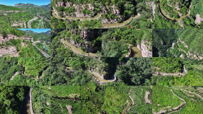 红旗渠 航拍红旗渠 精选15镜