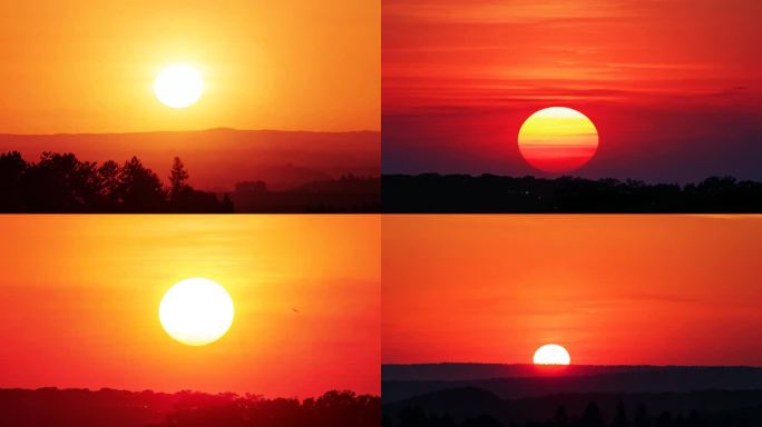 日出、红太阳、大太阳【4K】