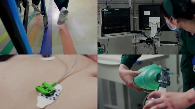 医生护士抢救室抢救器械抢救