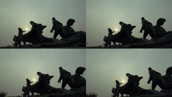 沂蒙红嫂 抗日雕像 革命纪念