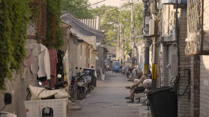 北京夏日胡同人间烟火气人文