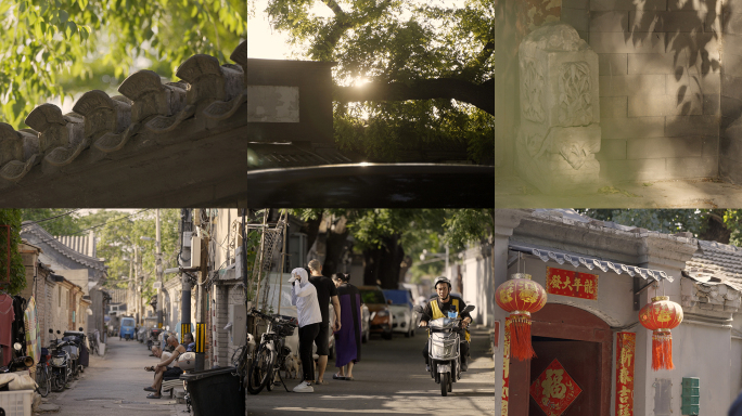 北京夏日胡同人间烟火气人文