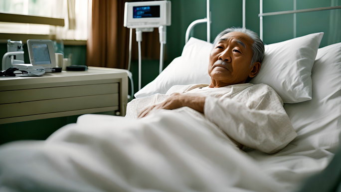 病床上的老人
