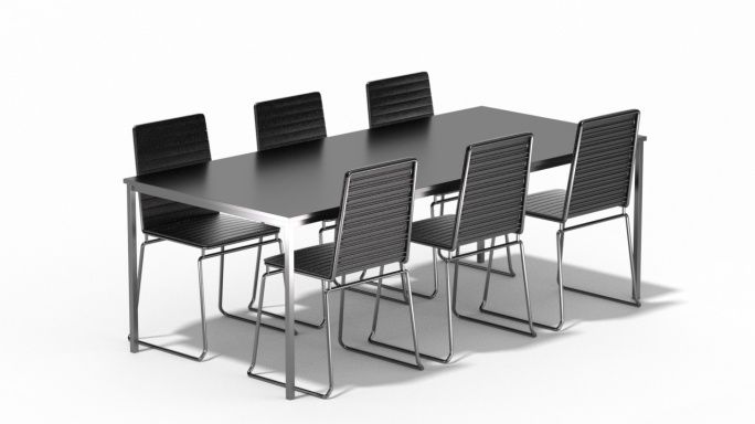 桌台桌子椅子-3D模型