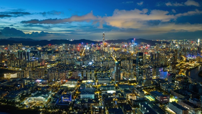 深圳福田保税区河套合作区夜景