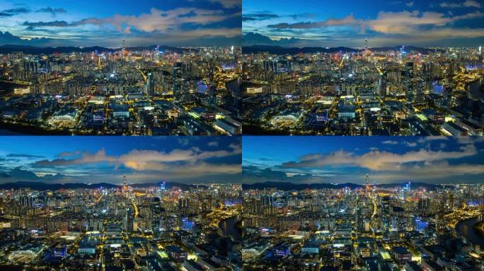 深圳福田保税区河套合作区夜景