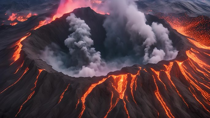 火山 火山爆发 火山喷发 岩浆