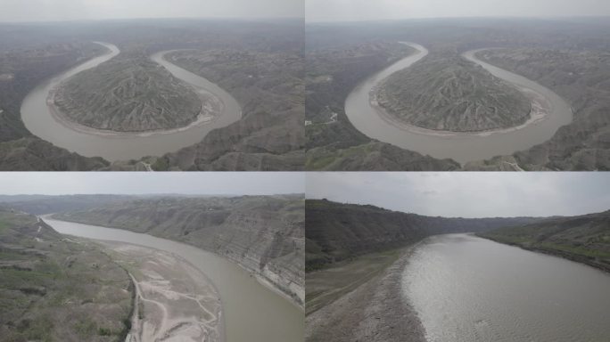 石楼乾坤湾4K航拍素材