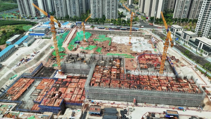 成都天府新区人民医院新院区建设中