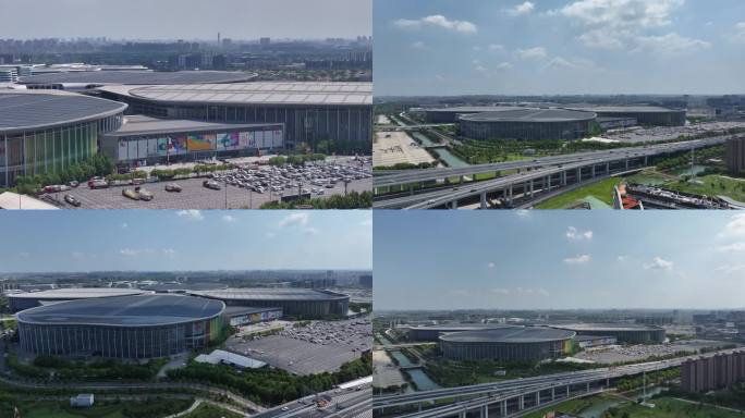上海国家会展中心航拍