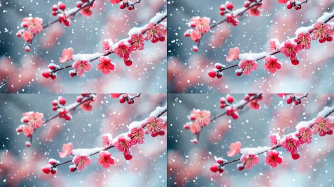 梅花 冬日梅花 雪中梅花