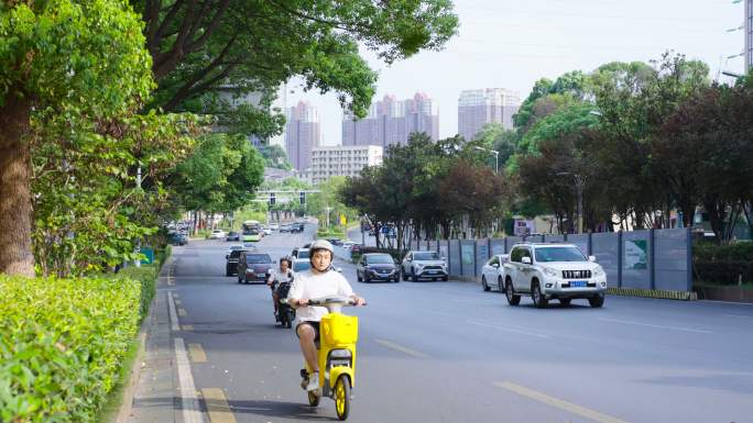 街道车辆行驶