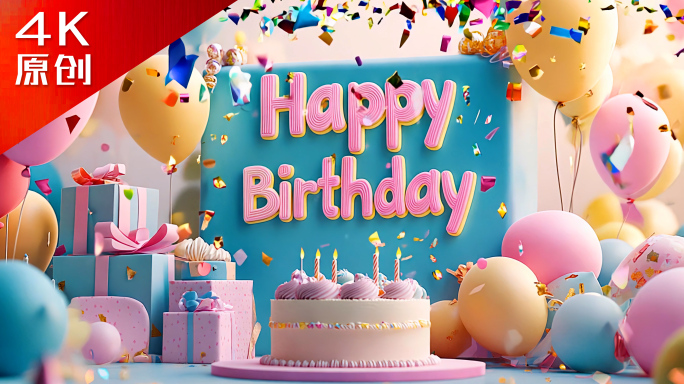 超长合集生日快乐生日蛋糕生日场地温馨祝福