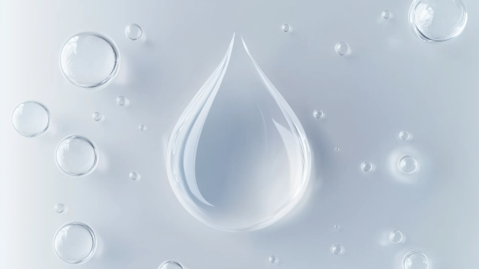 水分子  美容精华成分细胞 补水