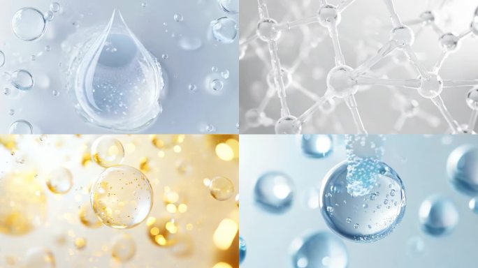 水分子  美容精华成分细胞 补水