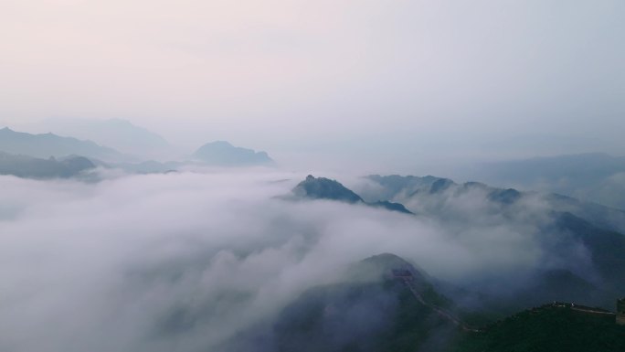 金山岭日出云海延时航拍合集