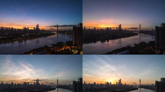 广州塔宣传片夜转日延时4K