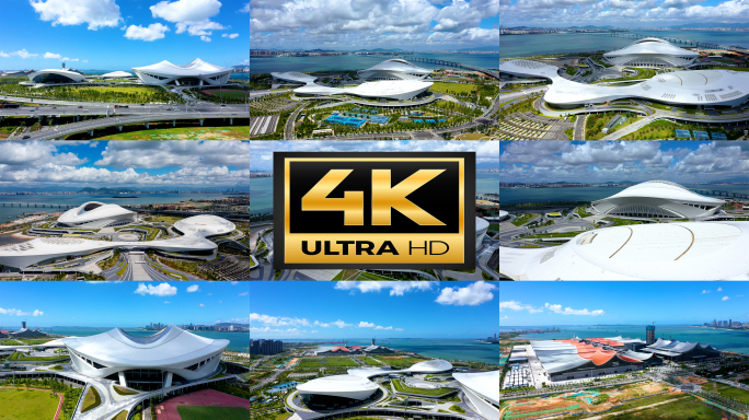 4K航拍厦门翔安奥林匹克体育中心