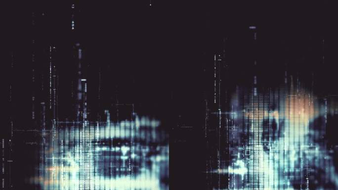 未来的数据矩阵模拟背景