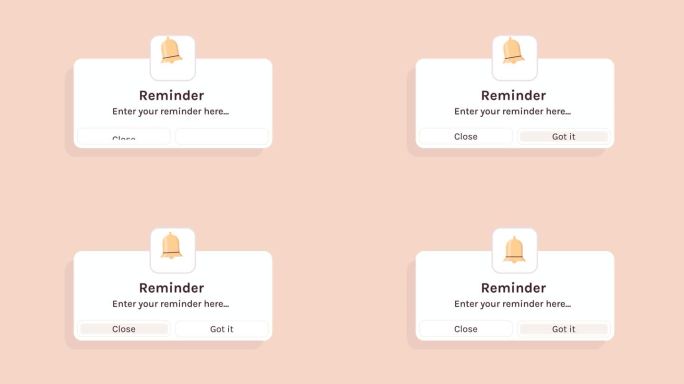 提醒，通知页面与浮动元素和业务规划，事件，时间表。