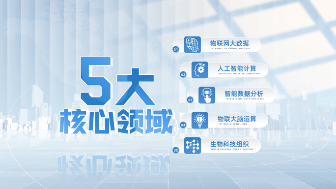 明亮科技数据文字信息分类展示