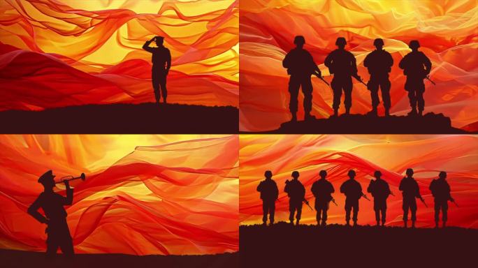 打靶归来-舞台背景