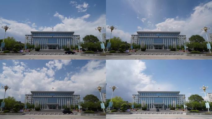 60盘锦市大洼区政府大楼延时城区西湖公园