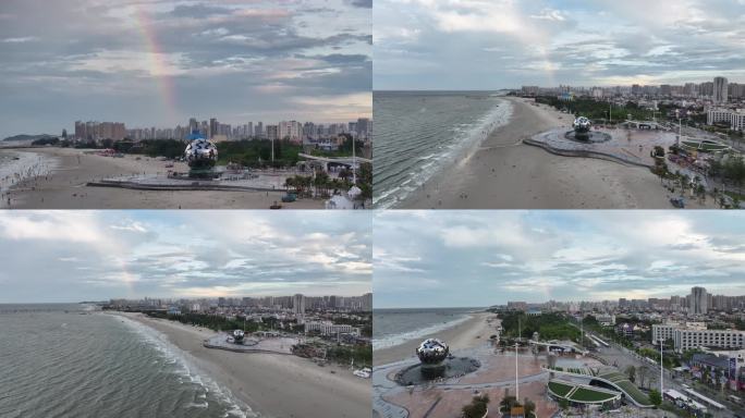 彩虹下的北海银滩