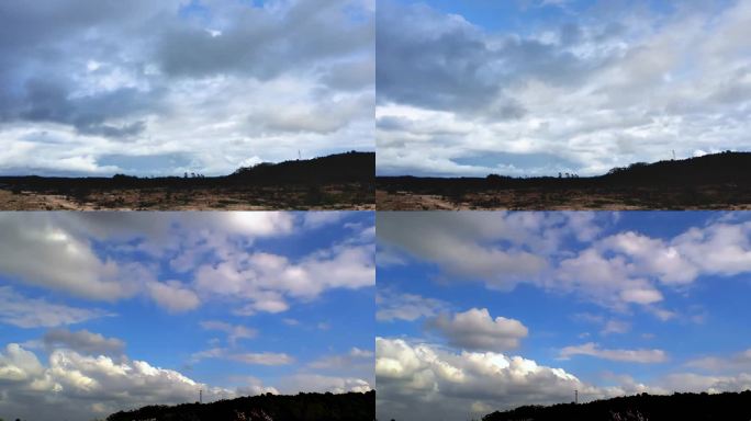 天空白云延时视频