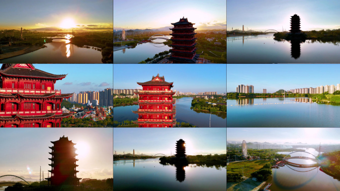 玉林市园博园航拍