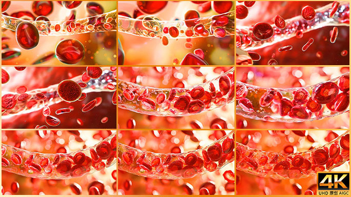 合集 血管动画 现代医学 红细胞 红血球