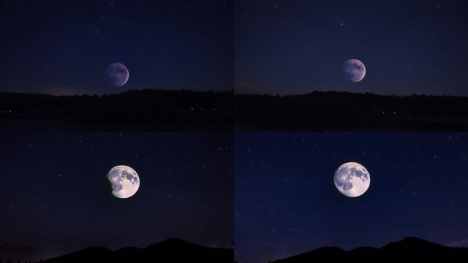 月亮变化阴晴圆缺斗转星移