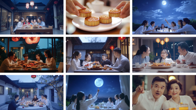 75周年国庆一家团圆传统节日