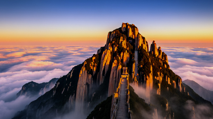 五岳独尊泰山 意境泰山日出云海