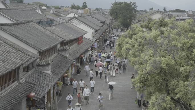 大理古城实拍log素材