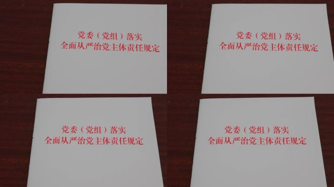 党委党组落实全面从严治党主体责任规定