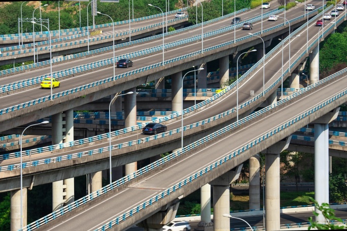 道路交通立交桥重庆盘龙立交桥