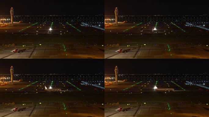 【4K正版素材】深圳宝安国际机场飞机视频