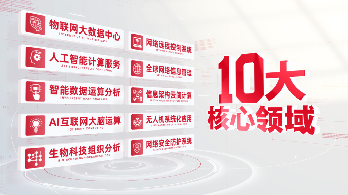 明亮干净党政红色文字信息分类板块