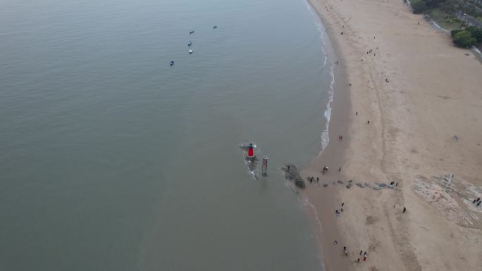 阴天厦门海边