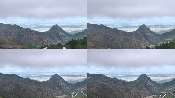 大同六棱山自然风景区风光航拍