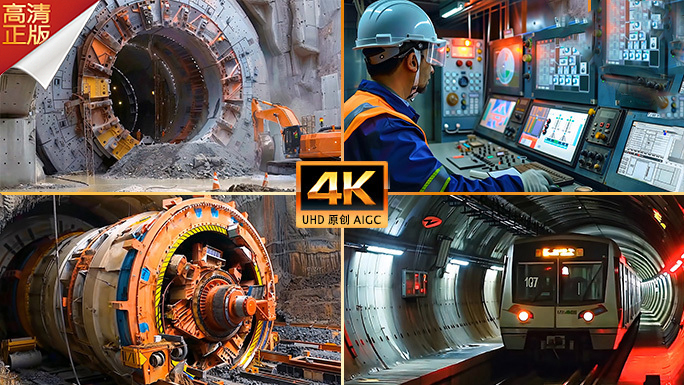 隧道掘进 盾构机挖掘 现代机械化基建工程
