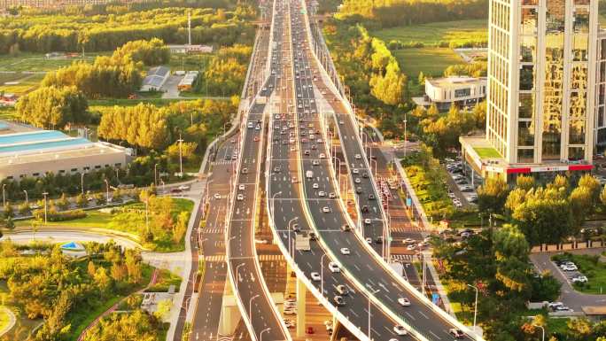 航拍长春净月高新区