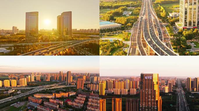 航拍长春净月高新区