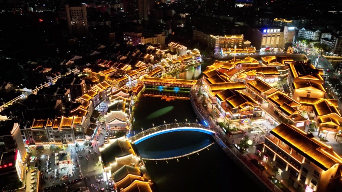 湖南省郴州市裕后街夜景