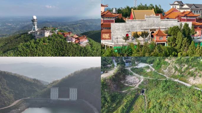 4K航拍黑麋峰国家森林公园
